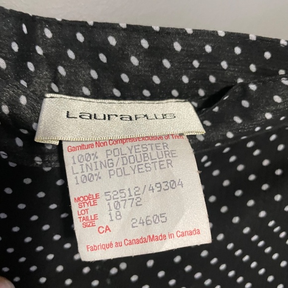 Laura Plus Asymmetrical Polkadot Flowy Skirt Size 18 - Picture 4 of 5